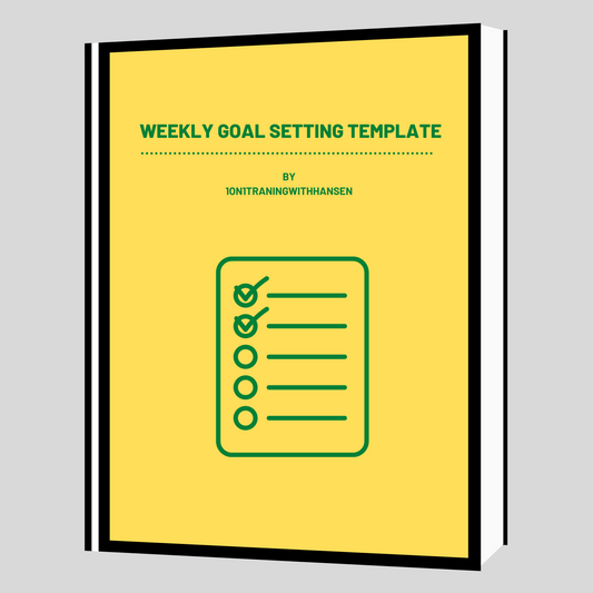 OUR WEEKLY GOAL SETTING TEMPLATE