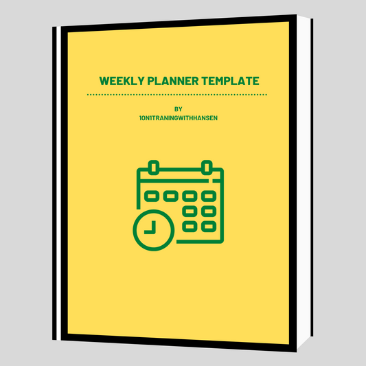 OUR WEEKLY PLANNER TEMPLATE